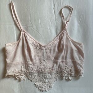 Free People Light Pink Lace Bandeau